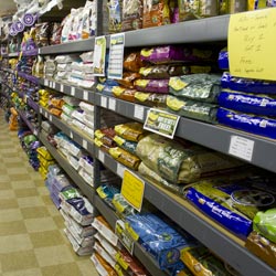 Some of our pet food selection
